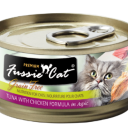 Fussie Cat Fussie Cat Premium Tuna with Chicken Formula in Aspic 2.82oz cans, Case of 24