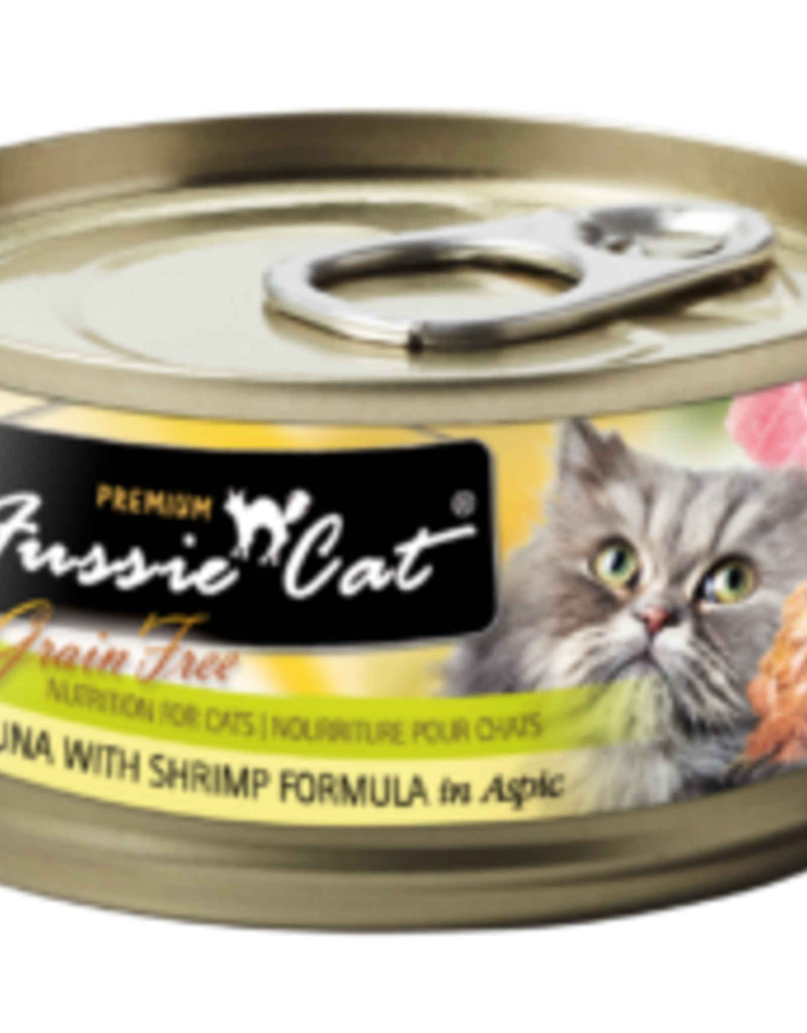 Fussie Cat FUSSIE CAT TUNA WITH SHRIMP CAN 2.82OZ CASE OF 24