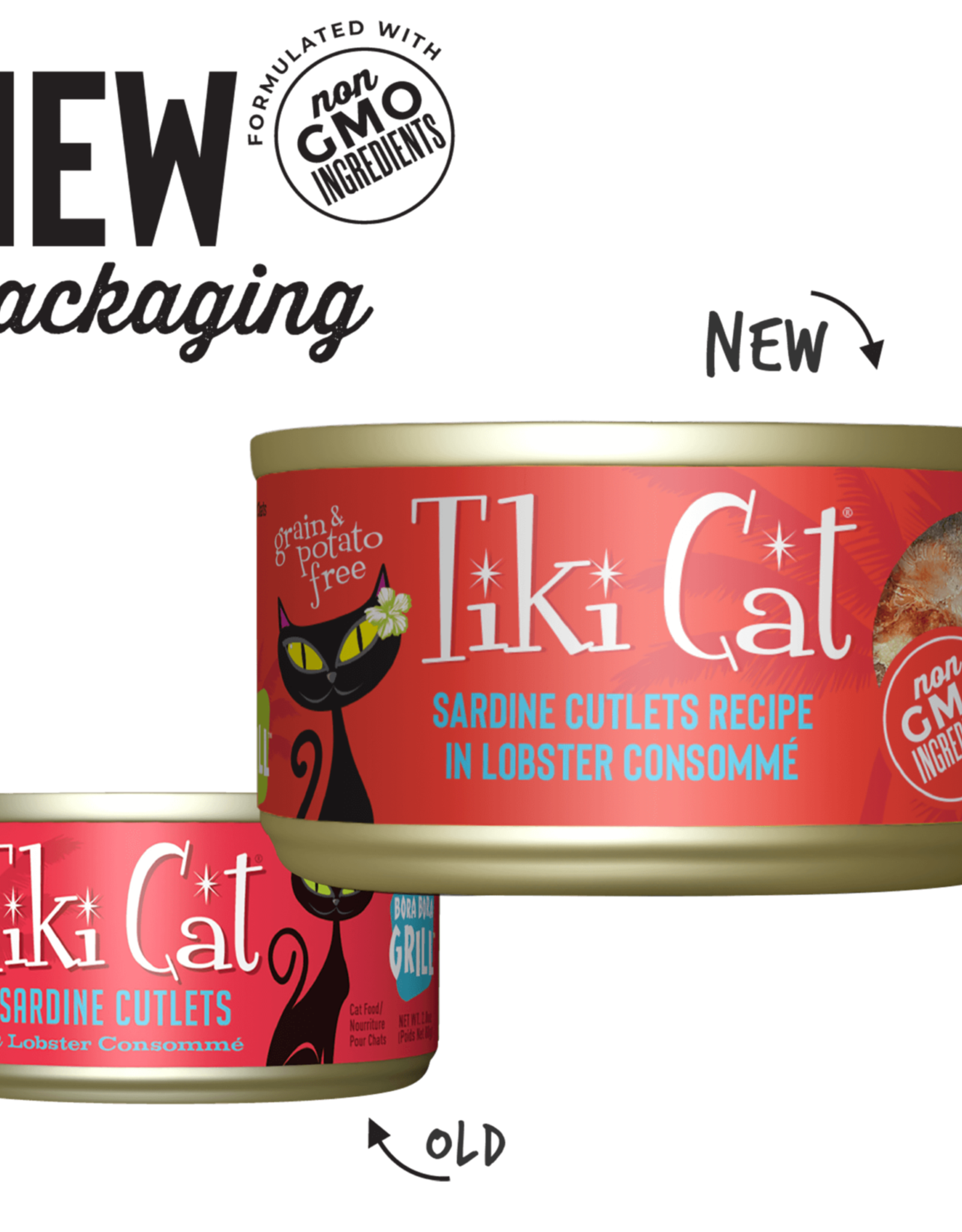 Tiki Cat Tiki Cat Bora Bora Grill Sardine & Lobster Wet Cat Food 2.8 oz. Cans Case of 12
