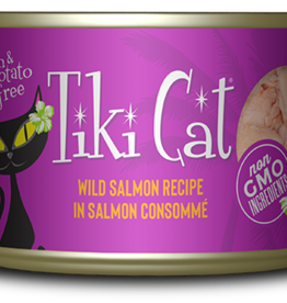 Tiki Cat Tiki Cat Hanalei Luau Wild Salmon in Consomme Wet Cat Food 2.8 oz Cans Case of 12