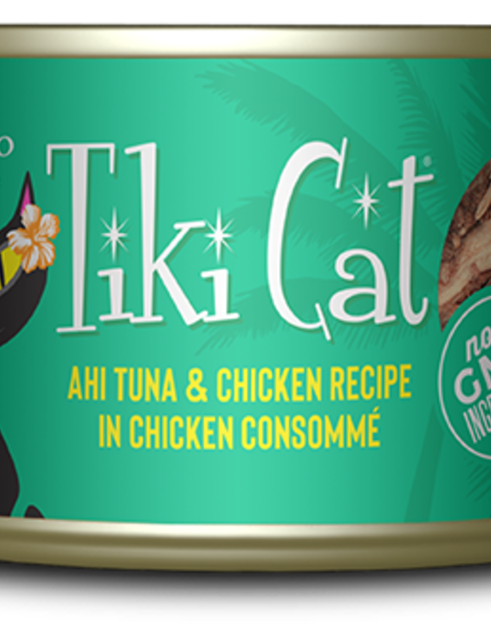 TIKI TIKI CAT LUAU AHI TUNA & CHICKEN CAN 2.8OZ CASE OF 12