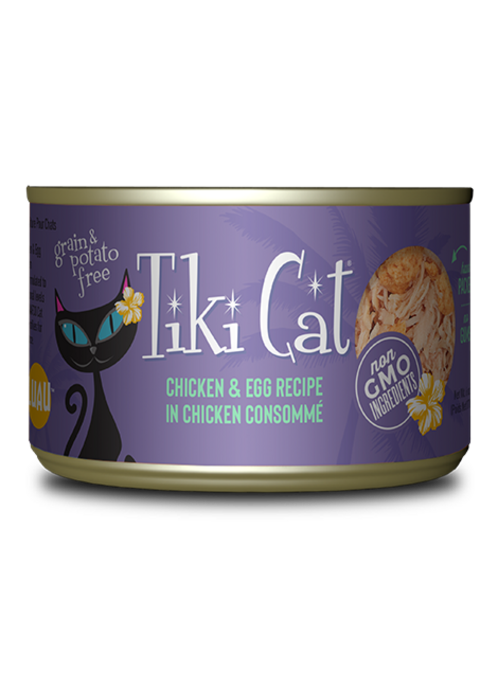 Tiki Cat Tiki Cat Koolina Luau Chicken & Egg Wet Cat Food 2.8 oz. Cans Case of 12