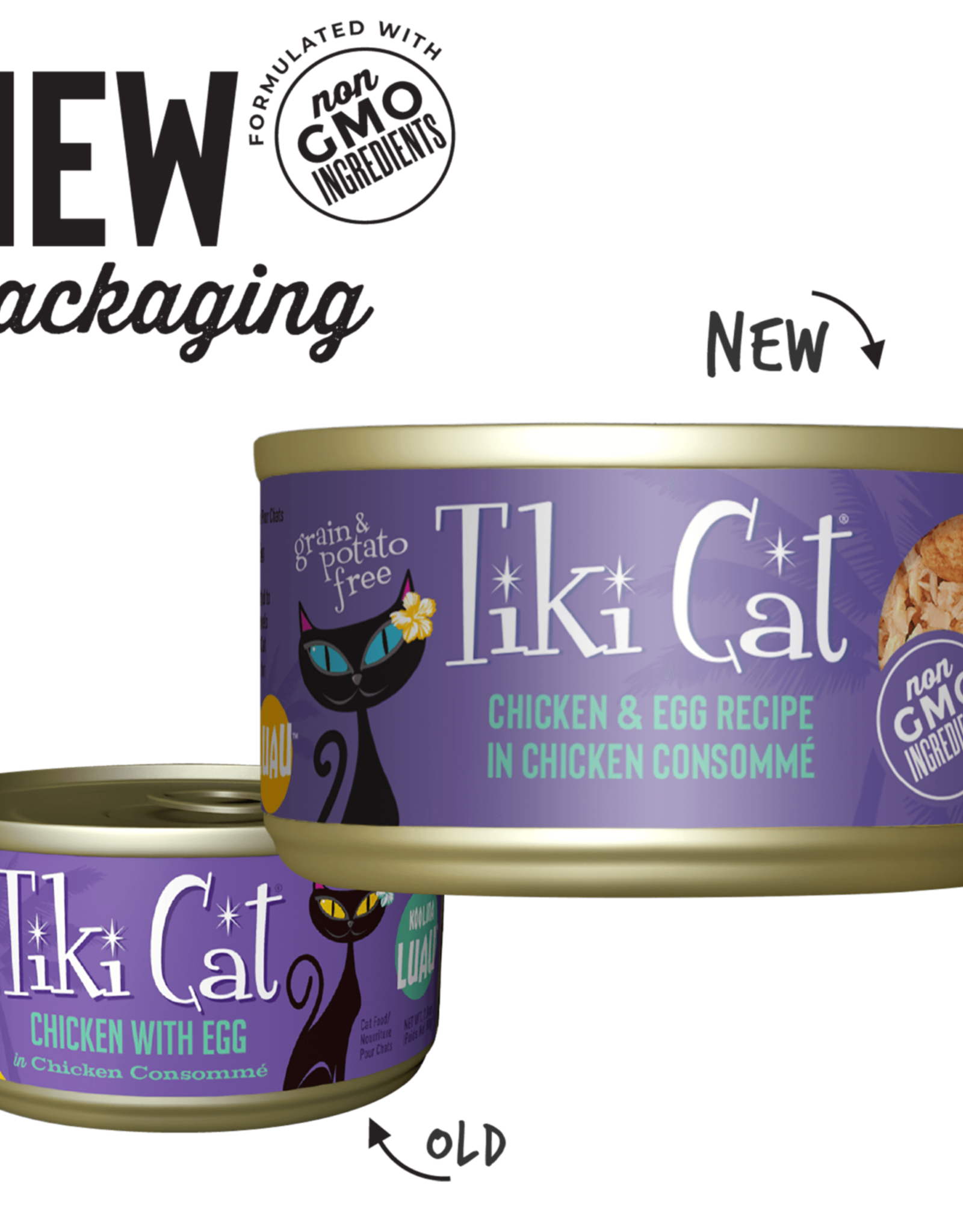 Tiki Cat Tiki Cat Koolina Luau Chicken & Egg Wet Cat Food 2.8 oz. Cans Case of 12
