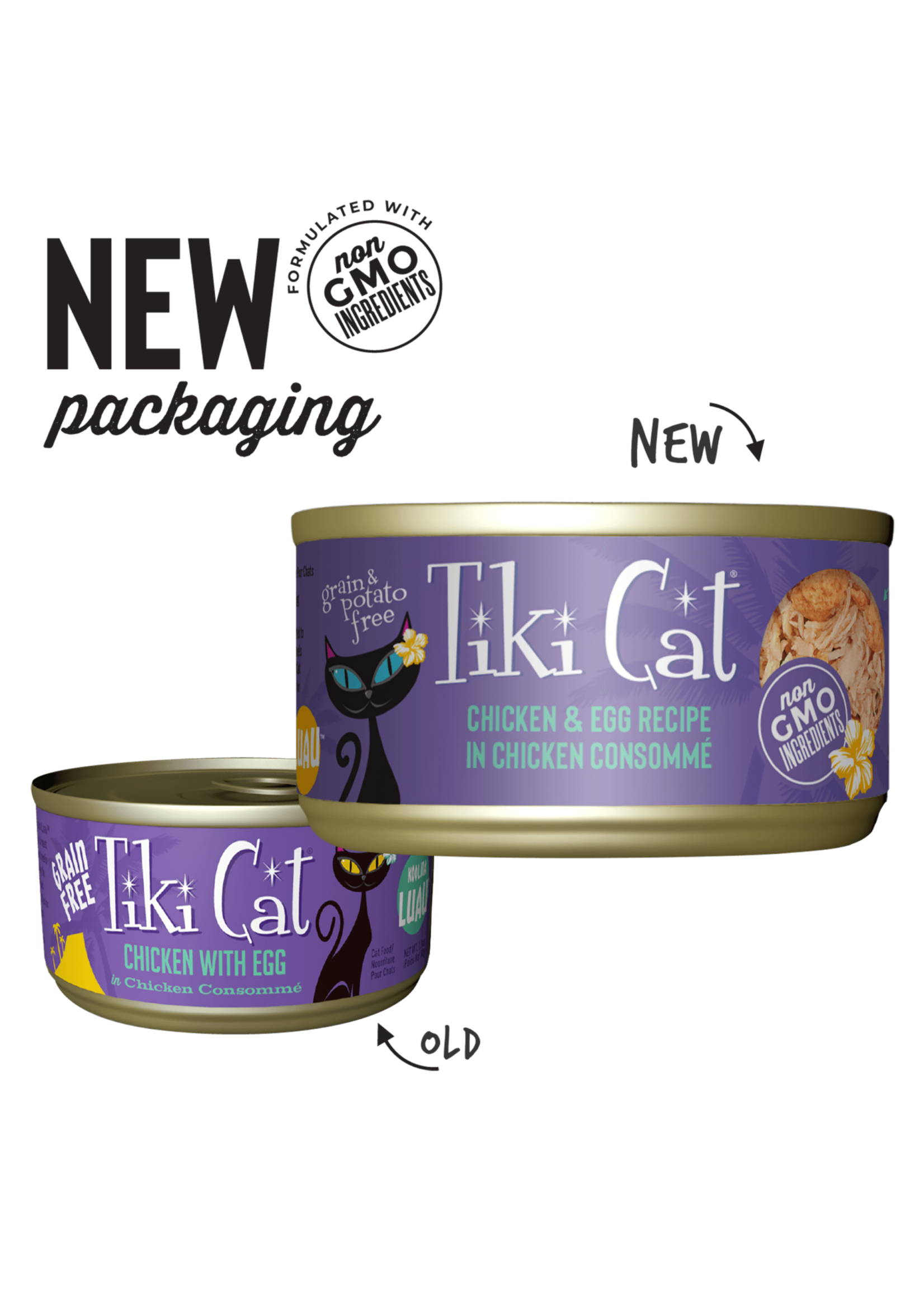 Tiki Cat Tiki Cat Koolina Luau Chicken & Egg Wet Cat Food 2.8 oz. Cans Case of 12