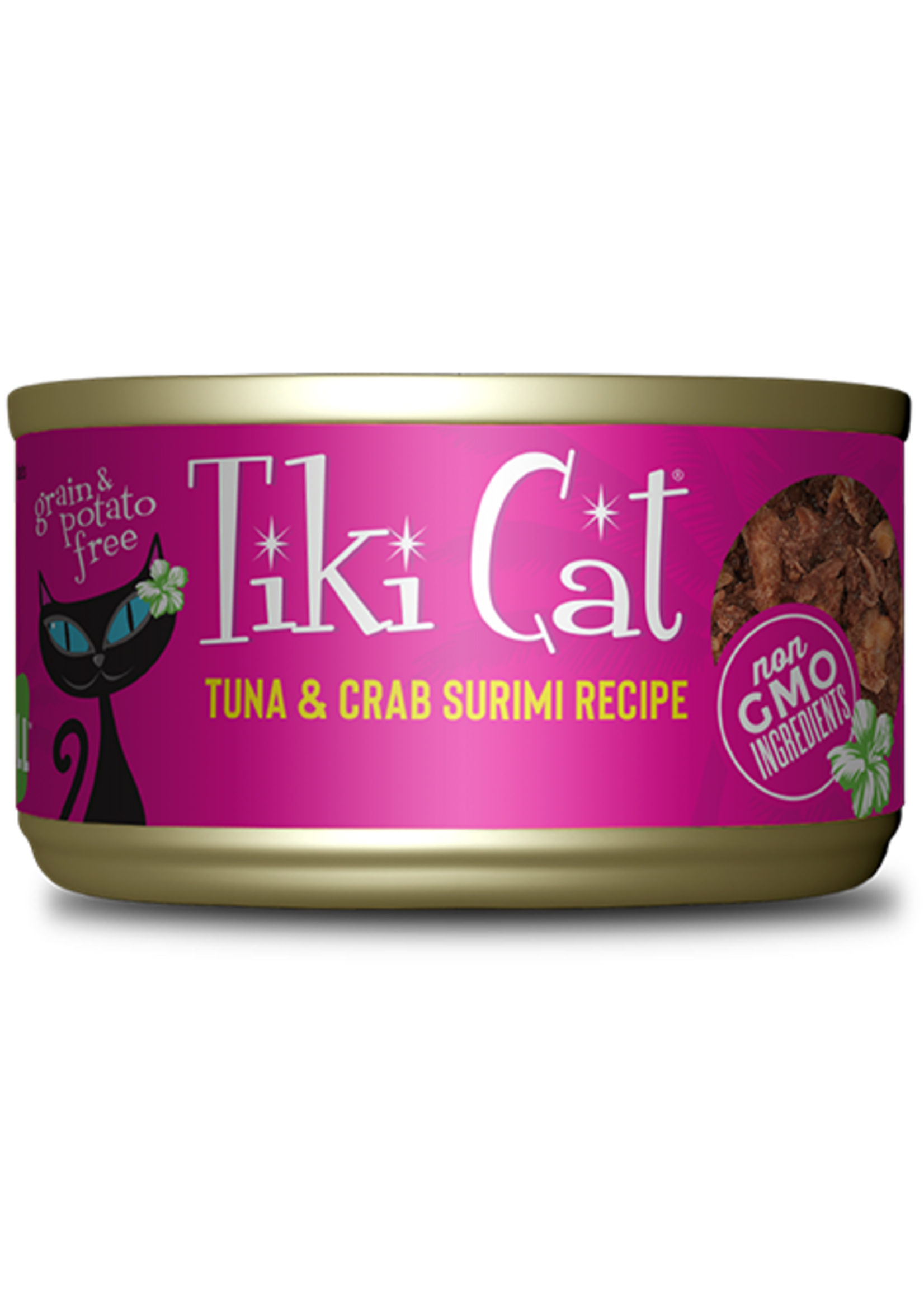 Tiki Cat Tiki Cat Lanai Luau Tuna & Crab Surimi Wet Cat Food 2.8 oz Cans Case of 12