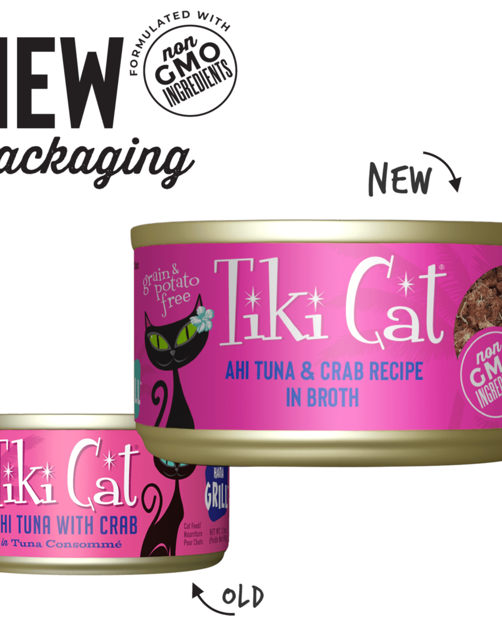 Tiki Cat Tiki Cat Lanai Luau Tuna & Crab Surimi Wet Cat Food 2.8 oz Cans Case of 12