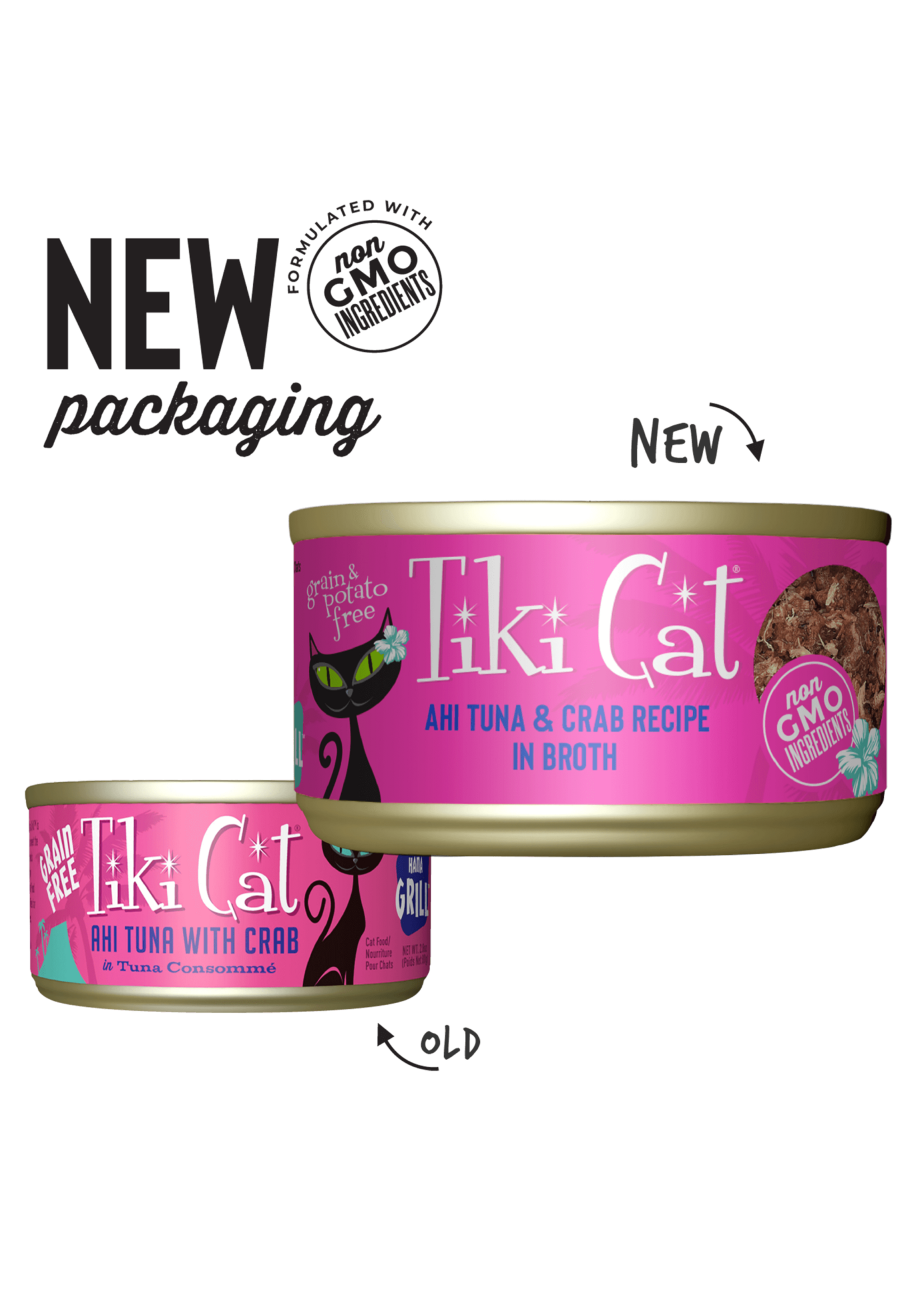 Tiki Cat Tiki Cat Lanai Luau Tuna & Crab Surimi Wet Cat Food 2.8 oz Cans Case of 12