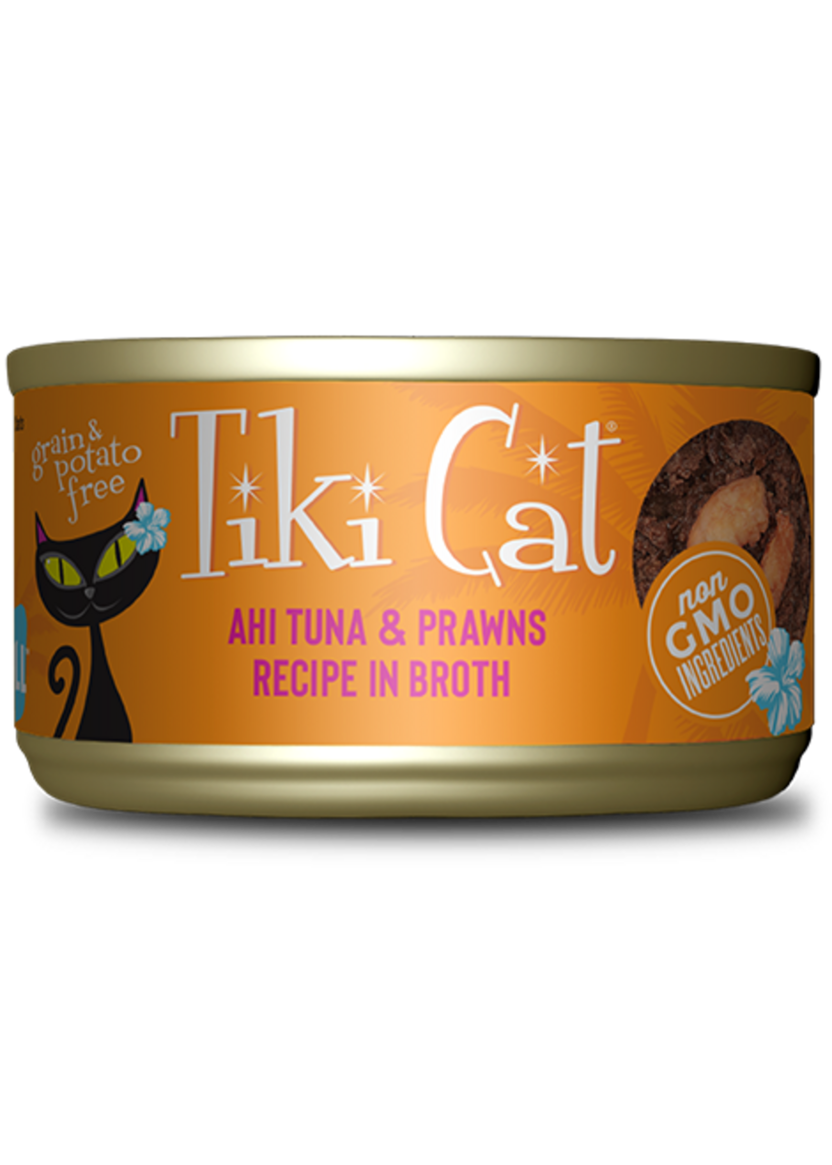 Tiki Cat Tiki Cat Manaha Grill Ahi Tuna with Prawns Wet Cat Food 2.8 oz. Cans Case of 12