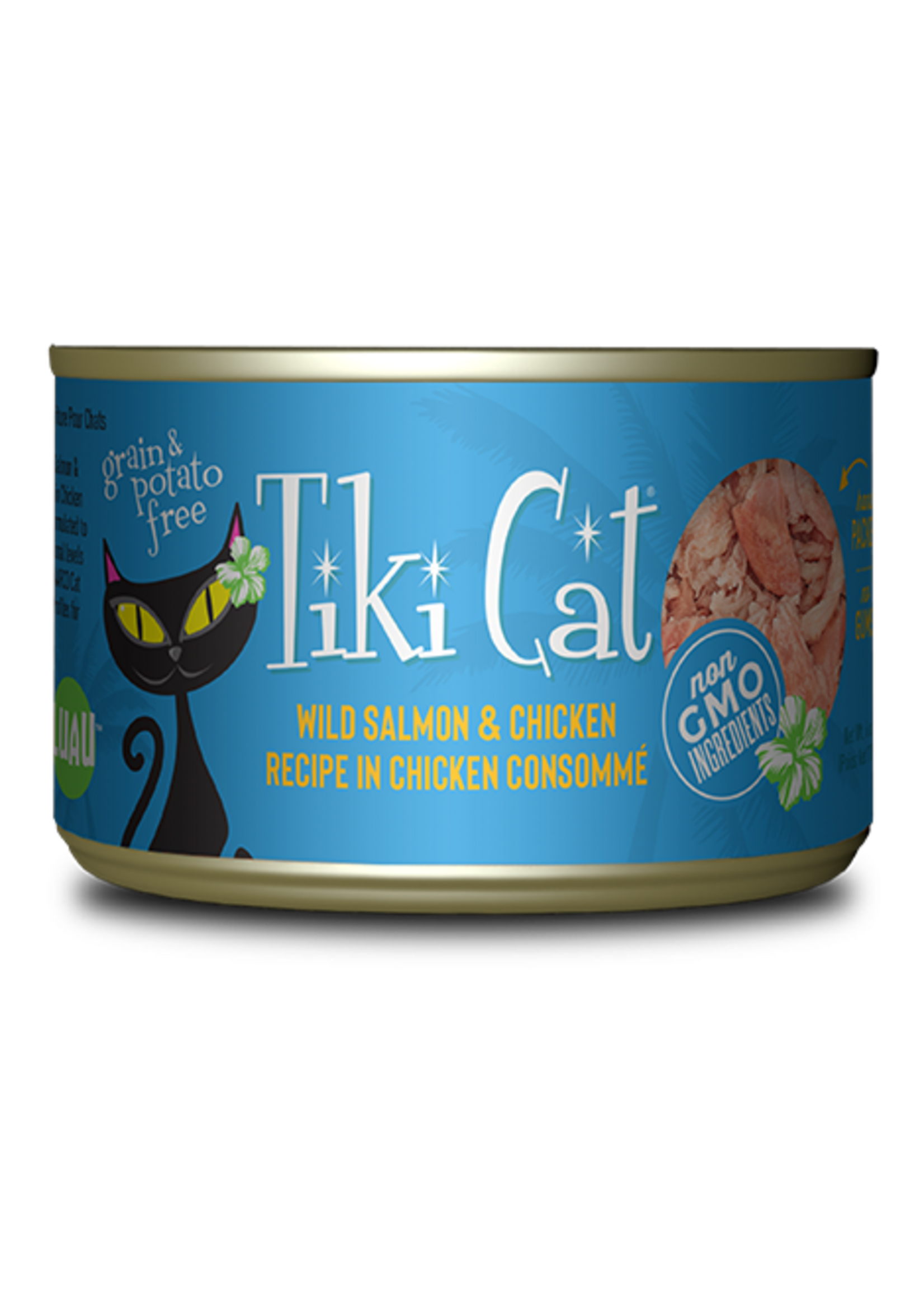 Tiki Cat Tiki Cat Napili Luau Salmon & Chicken Wet Cat Food  2.8 oz. Cans Case of 12