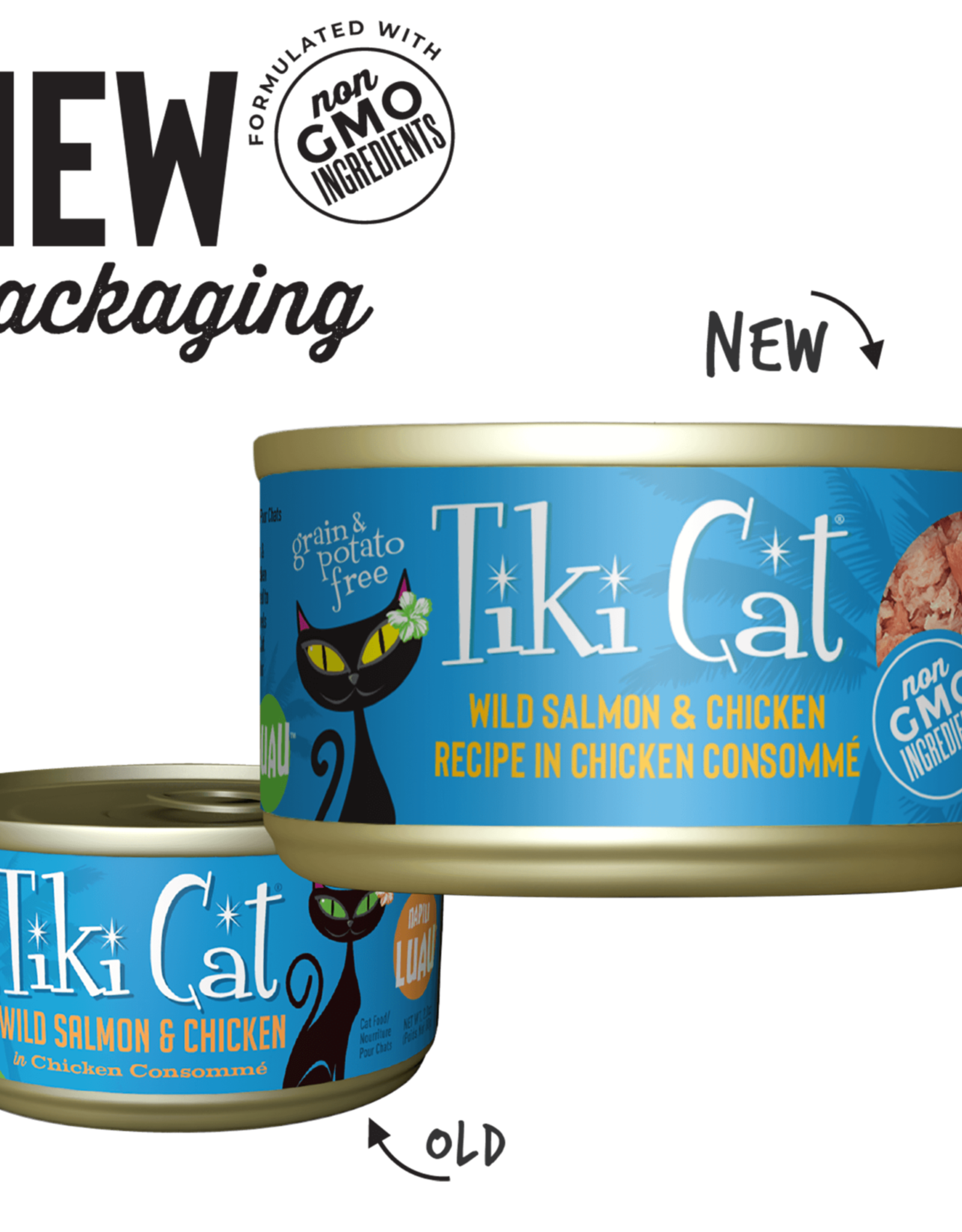Tiki Cat Tiki Cat Napili Luau Salmon & Chicken Wet Cat Food  2.8 oz. Cans Case of 12