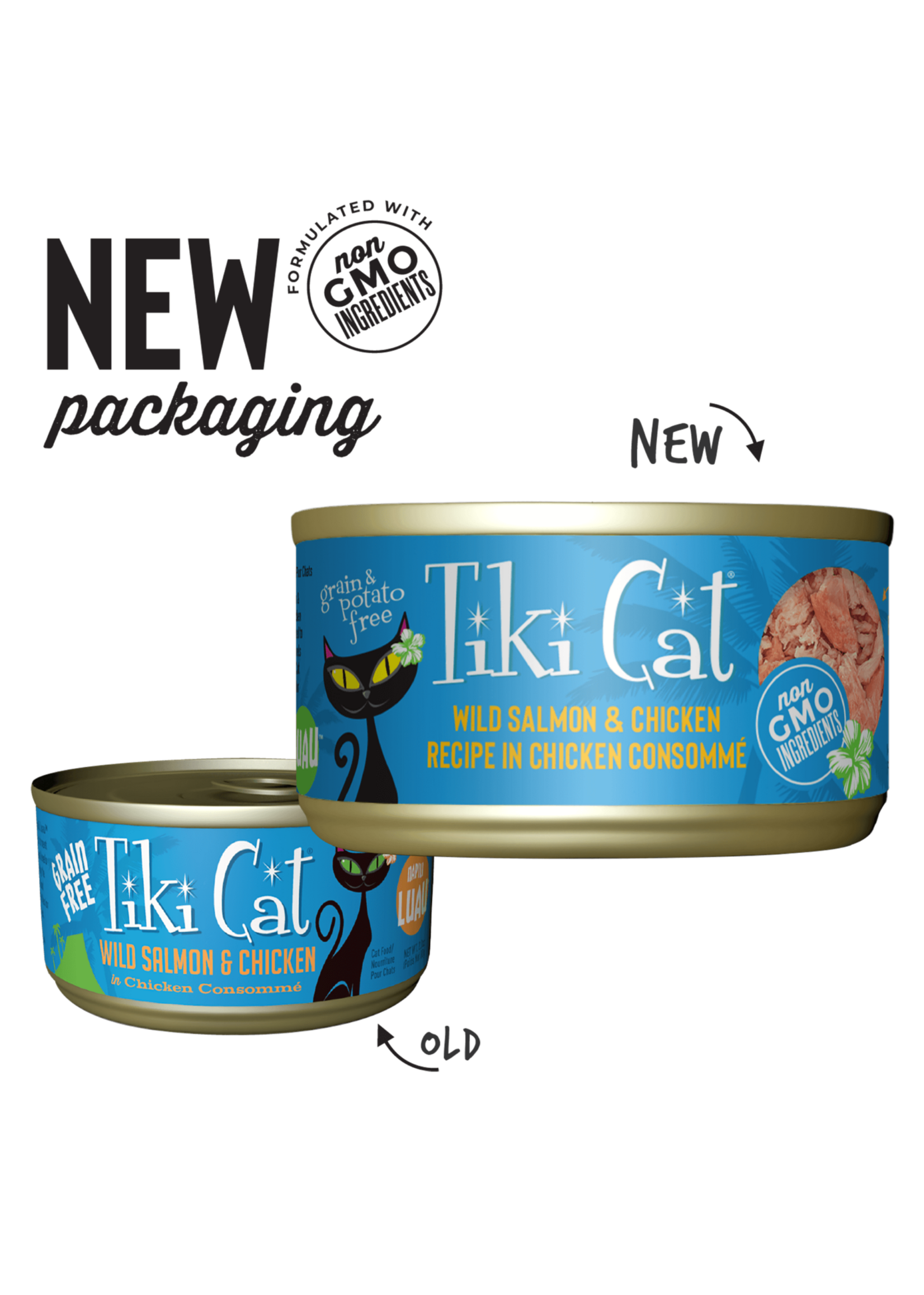 Tiki Cat Tiki Cat Napili Luau Salmon & Chicken Wet Cat Food  2.8 oz. Cans Case of 12
