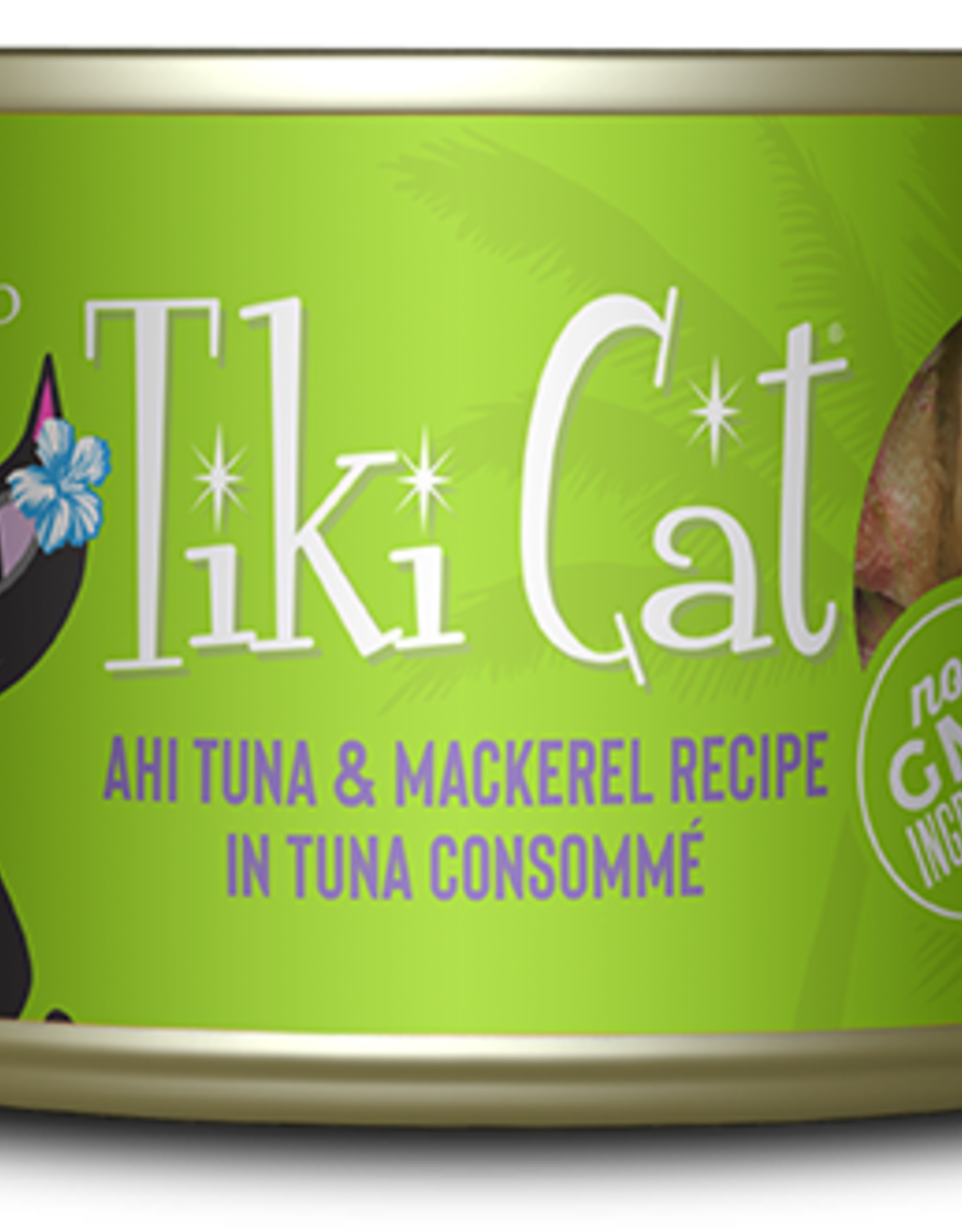 TIKI TIKI CAT LUAU AHI TUNA & MACKEREL CAN 2.8OZ CASE OF 12