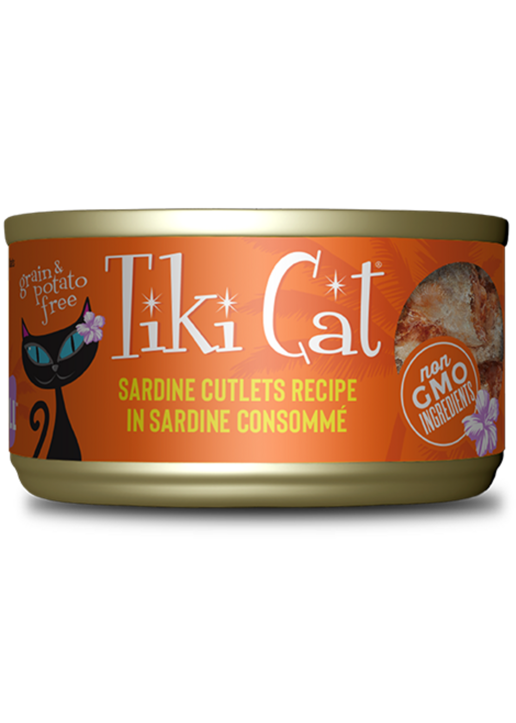 Tiki Cat Tiki Cat Tahitian Grill Sardine Wet Cat Food 2.8 oz. Cans Case of 12