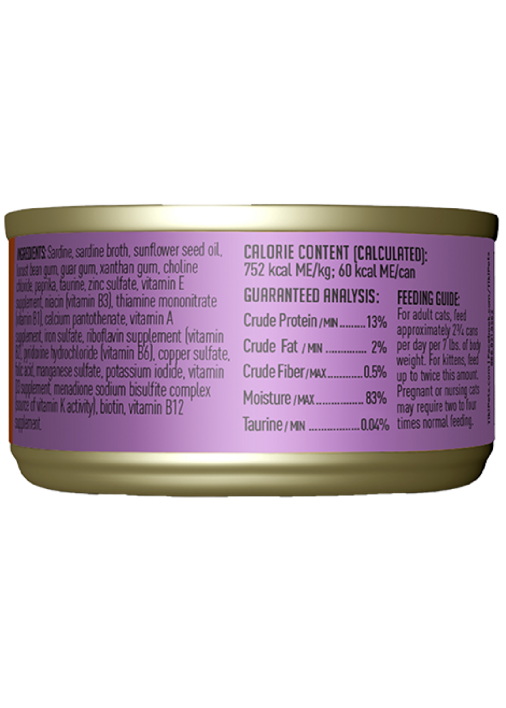 Tiki Cat Tiki Cat Tahitian Grill Sardine Wet Cat Food 2.8 oz. Cans Case of 12