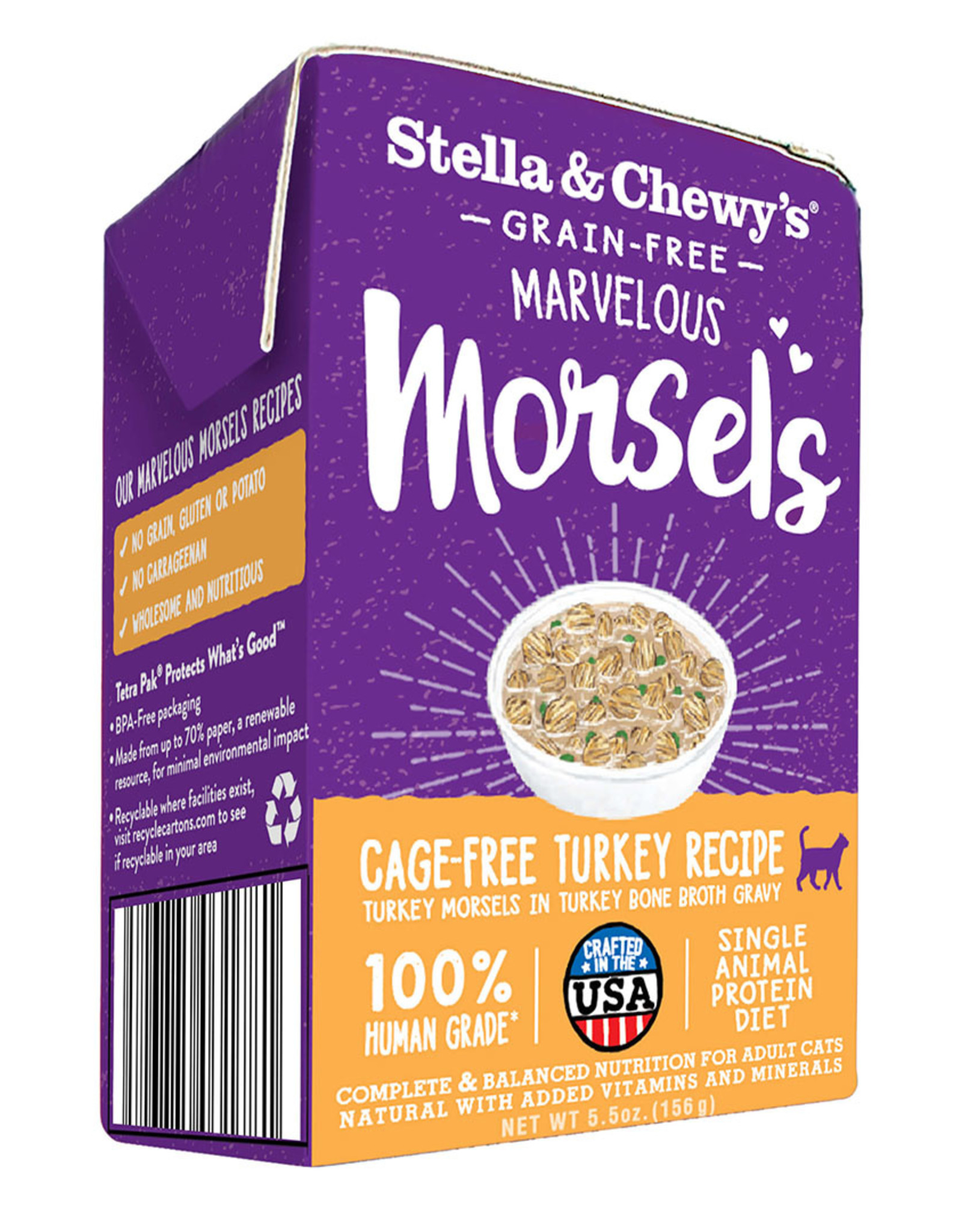 STELLA & CHEWY'S LLC STELLA & CHEWY'S CAT MARVELOUS MORSELS TURKEY 5.5OZ CASE OF 12 discontinued