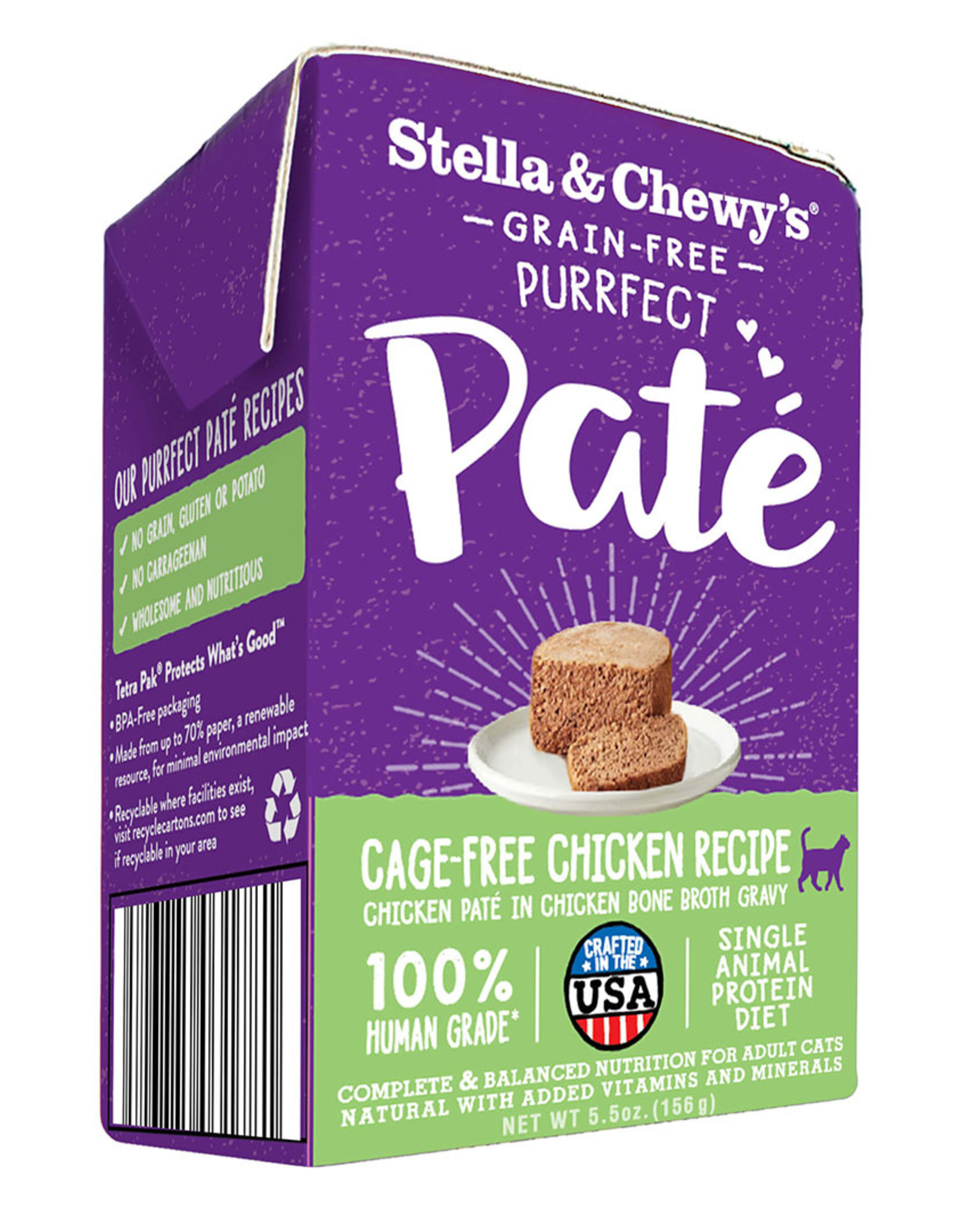 STELLA & CHEWY'S LLC STELLA & CHEWY'S PURRFECT CAT PATE CHICKEN 5.5OZ CASE OF 12