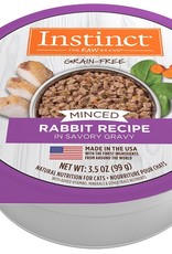 Instinct NATURES VARIETY INSTINCT MINCED RABBIT CAT 3.5OZ CASE OF 12