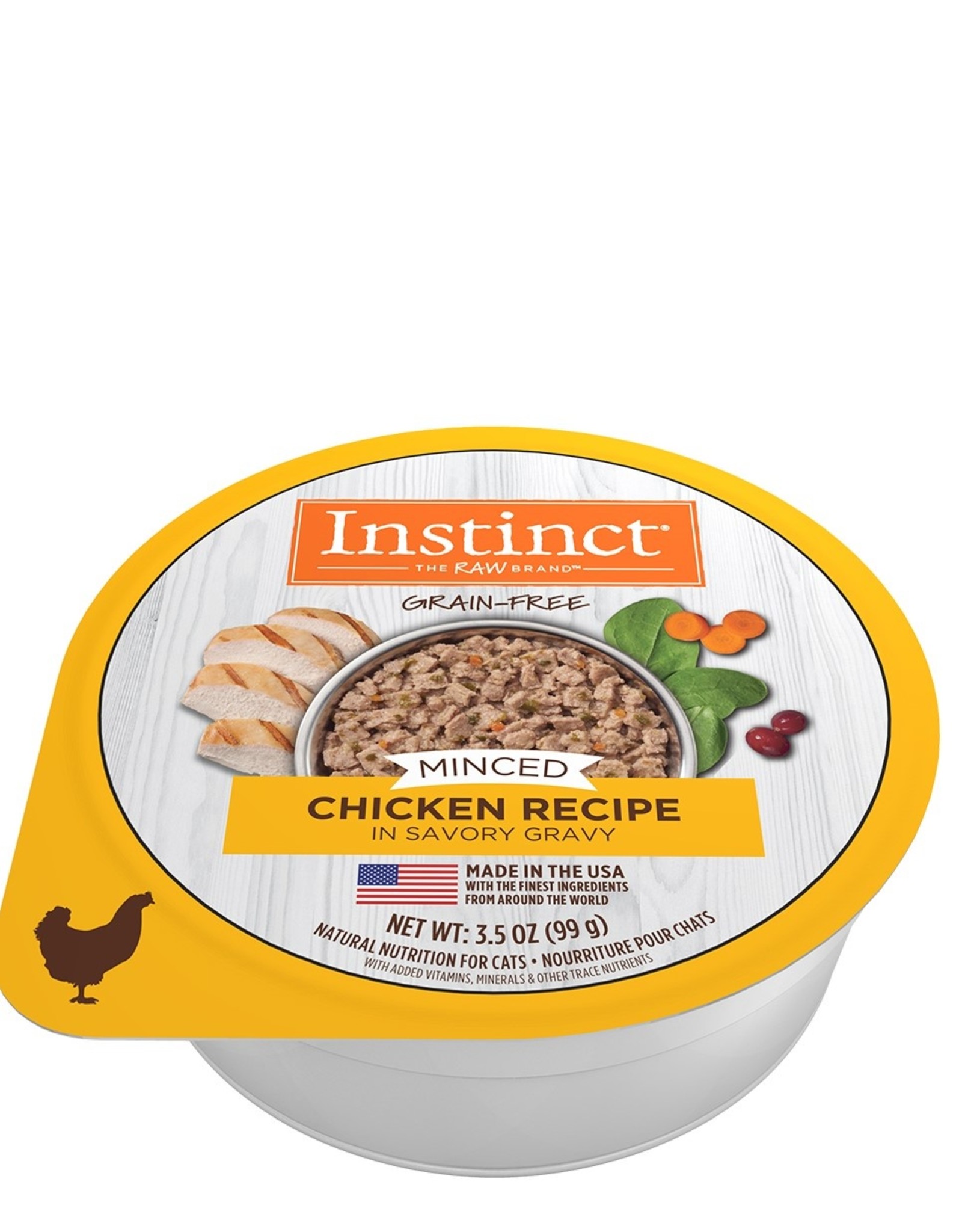 NATURE'S VARIETY NATURES VARIETY INSTINCT MINCED CHICKEN CAT 3.5OZ CASE OF 12