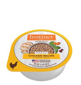 Instinct Instinct Minced Chicken Recipe Wet Cat Food 3.5 oz. Trays, Case of 12