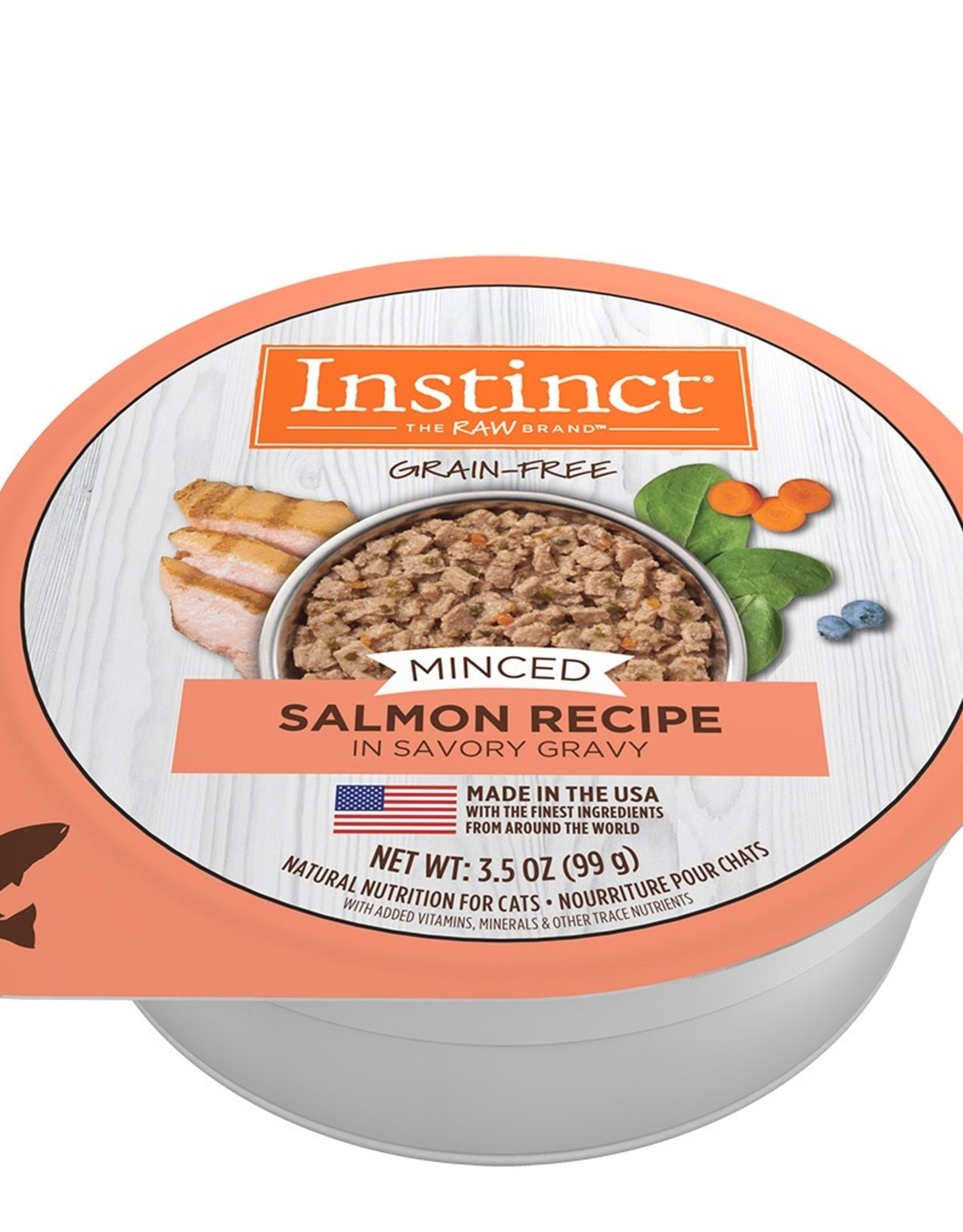 NATURE'S VARIETY NATURES VARIETY INSTINCT MINCED SALMON CAT 3.5OZ CASE OF 12