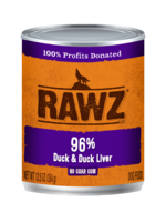 RAWZ RAWZ DOG CAN DUCK & DUCK LIVER 12.5OZ CASE OF 12