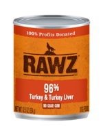 RAWZ RAWZ DOG CAN TURKEY & TURKEY LIVER 12.5OZ CASE OF 12