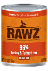 RAWZ RAWZ DOG CAN TURKEY & TURKEY LIVER 12.5OZ CASE OF 12