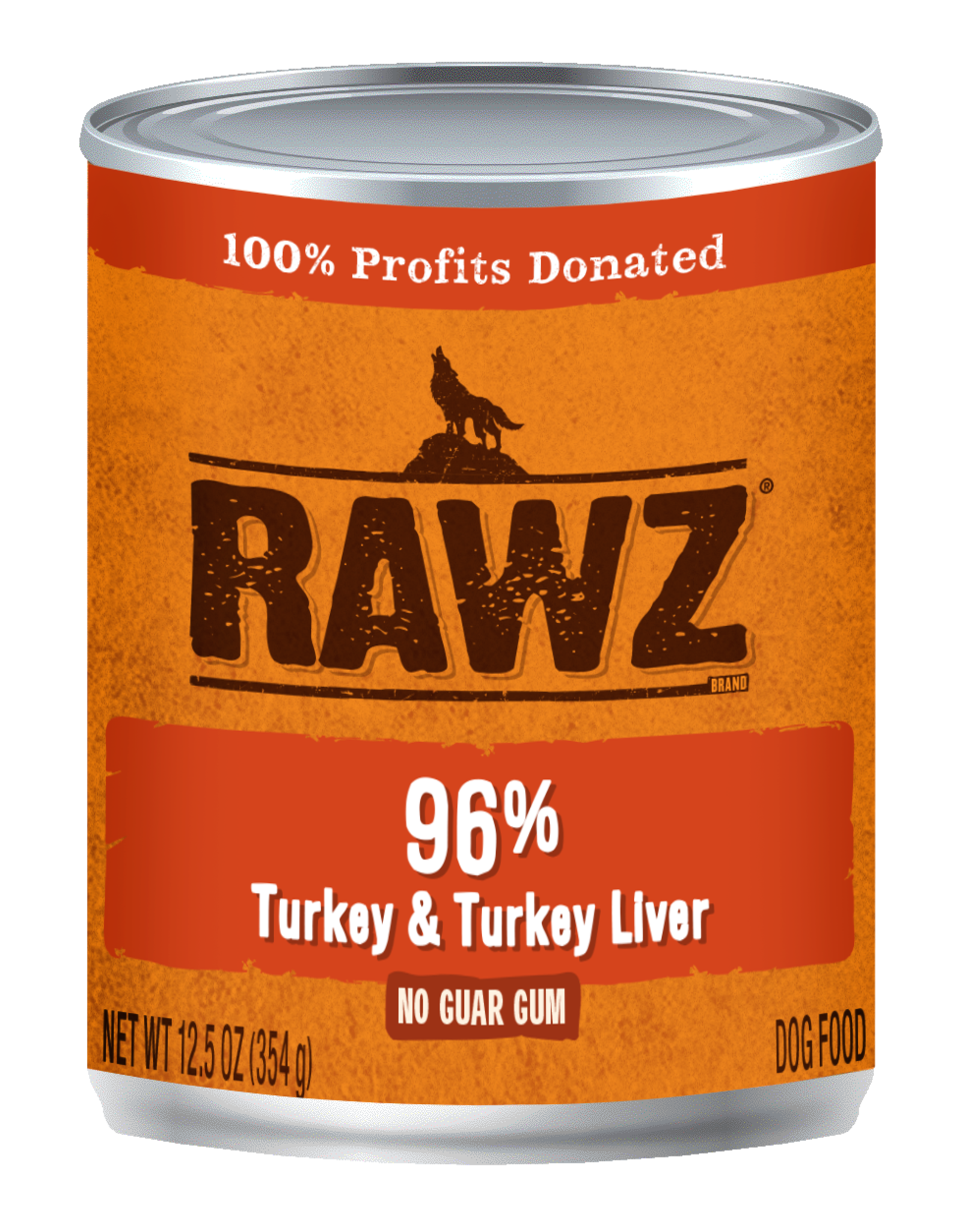 RAWZ RAWZ DOG CAN TURKEY & TURKEY LIVER 12.5OZ CASE OF 12