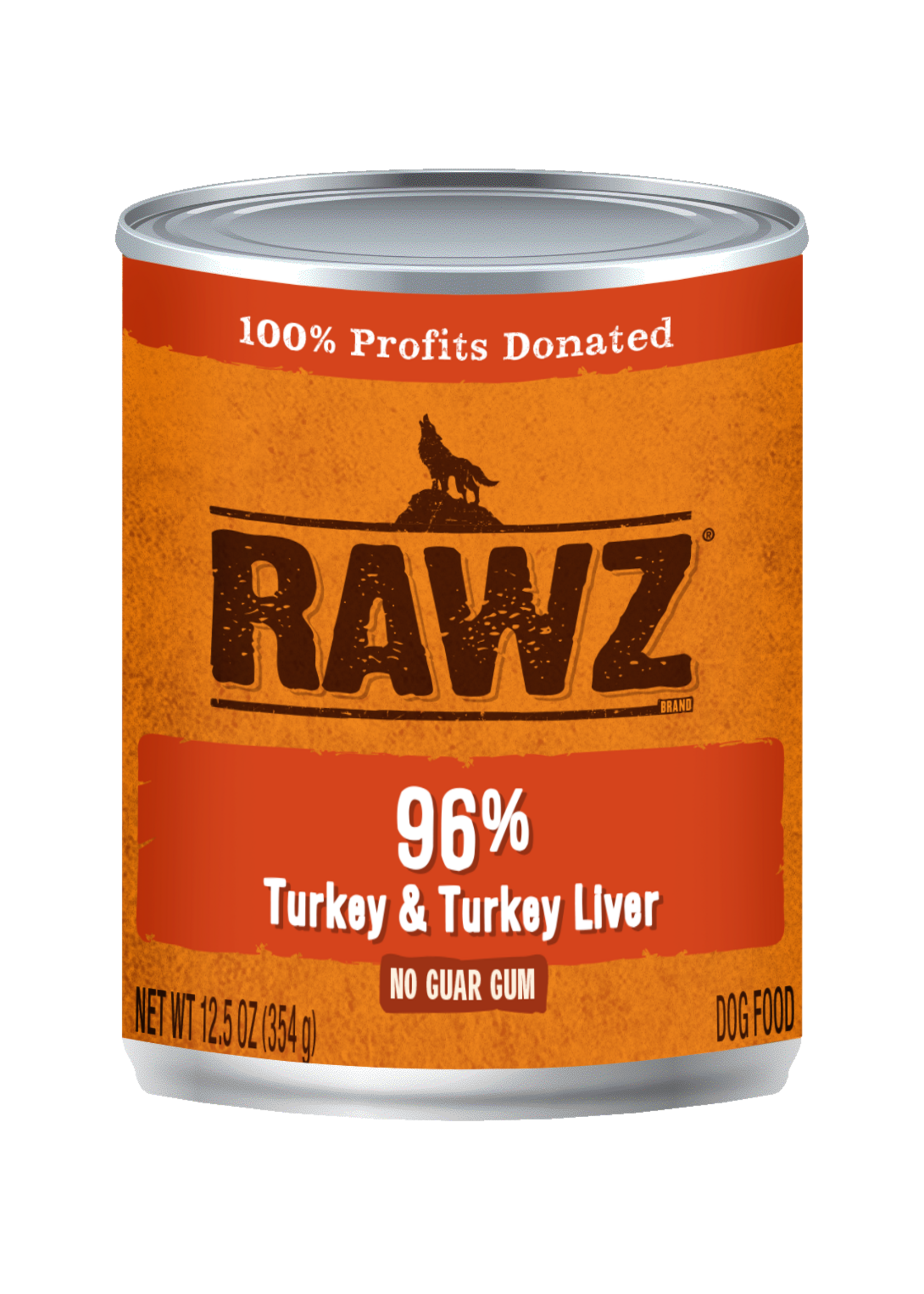 RAWZ RAWZ DOG CAN TURKEY & TURKEY LIVER 12.5OZ CASE OF 12