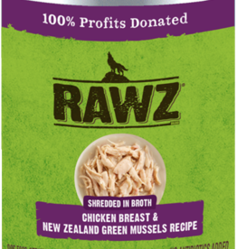 RAWZ RAWZ DOG CAN CHICKEN & GREEN MUSSELS 14OZ CASE OF 12