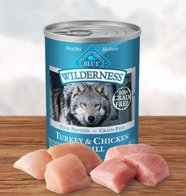 BLUE BUFFALO COMPANY BLUE BUFFALO WILDERNESS DOG TURKEY & CHICKEN CAN 12.5OZ CASE OF 12