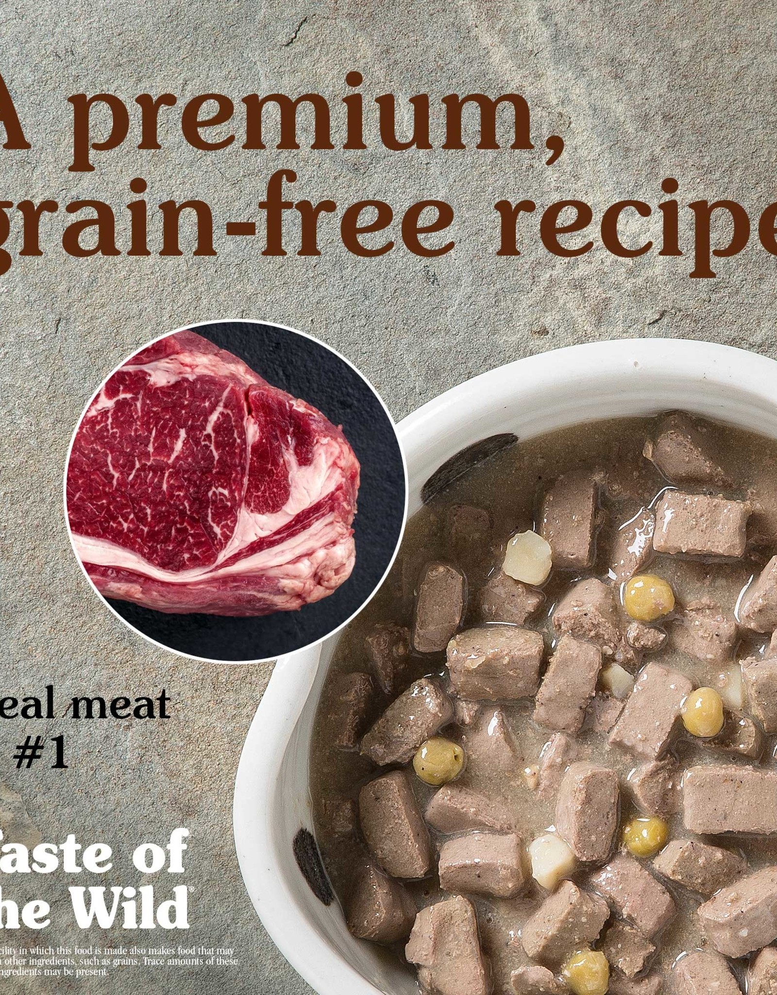 Taste of the Wild Taste of the Wild High Prairie Wet Canned Dog Food with Bison in Gravy - 13.2 Oz, Case of 12