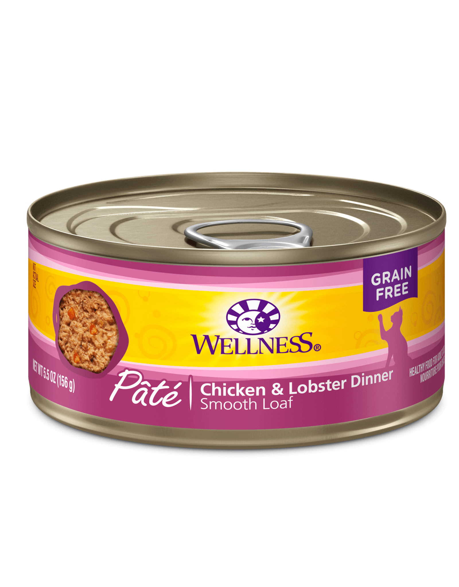Wellness Wellness Cat Chicken & Lobster Pate 5 Oz Cans, Case of 24