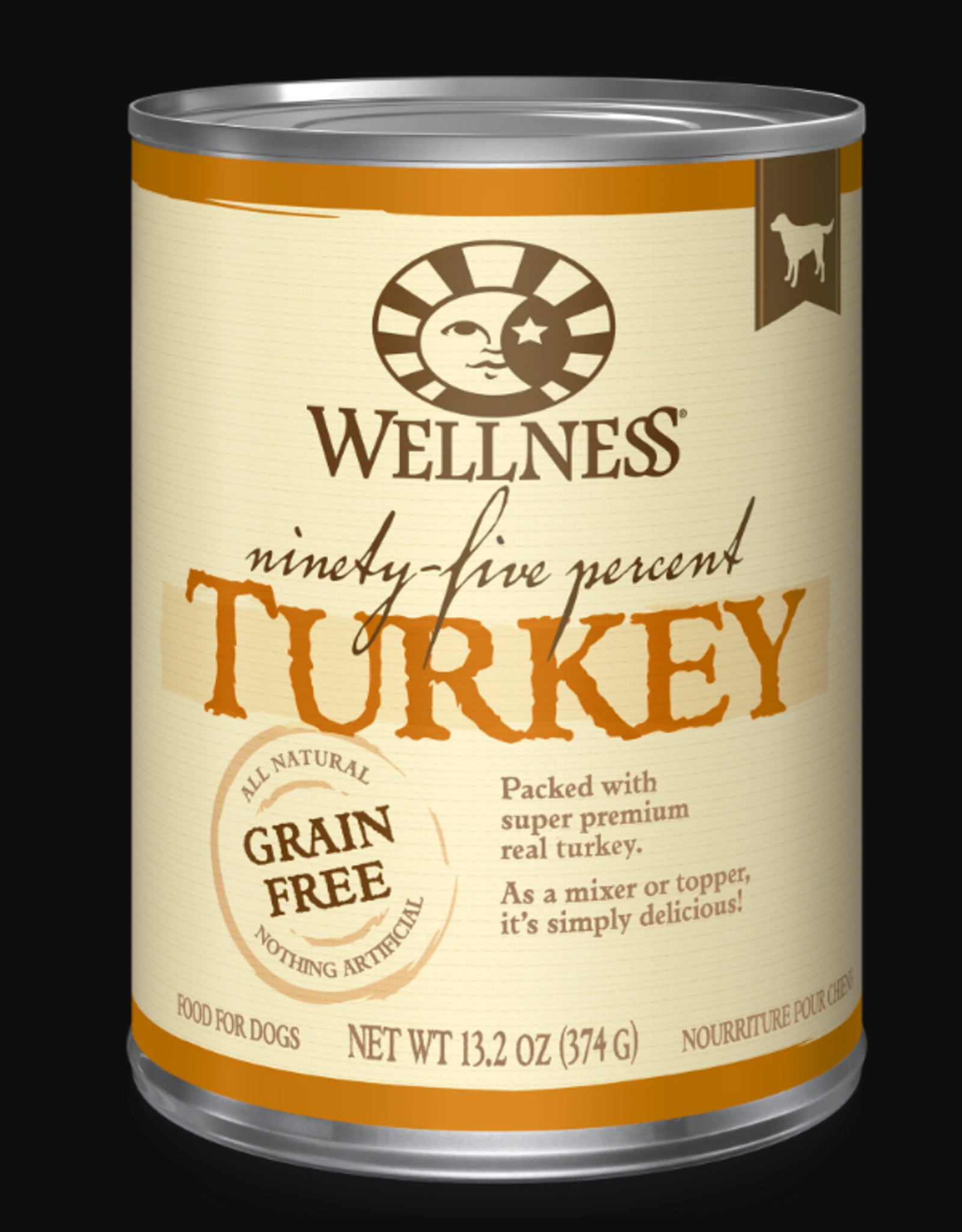 Wellness WELLNESS DOG CAN 95% TURKEY 13.2OZ CASE OF 12