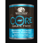 Wellness WELLNESS DOG CAN CORE SALMON WHITEFISH & HERRING 12.5OZ CASE OF 12