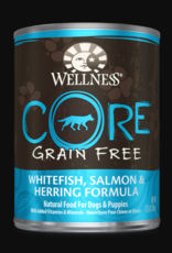 WELLPET LLC WELLNESS DOG CAN CORE SALMON WHITEFISH & HERRING 12.5OZ CASE OF 12