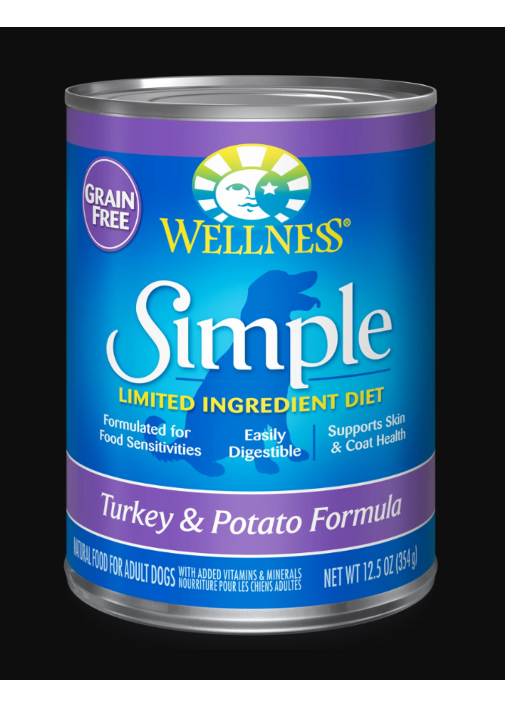 Wellness WELLNESS DOG CAN SIMPLE TURKEY 12.5OZ CASE OF 12