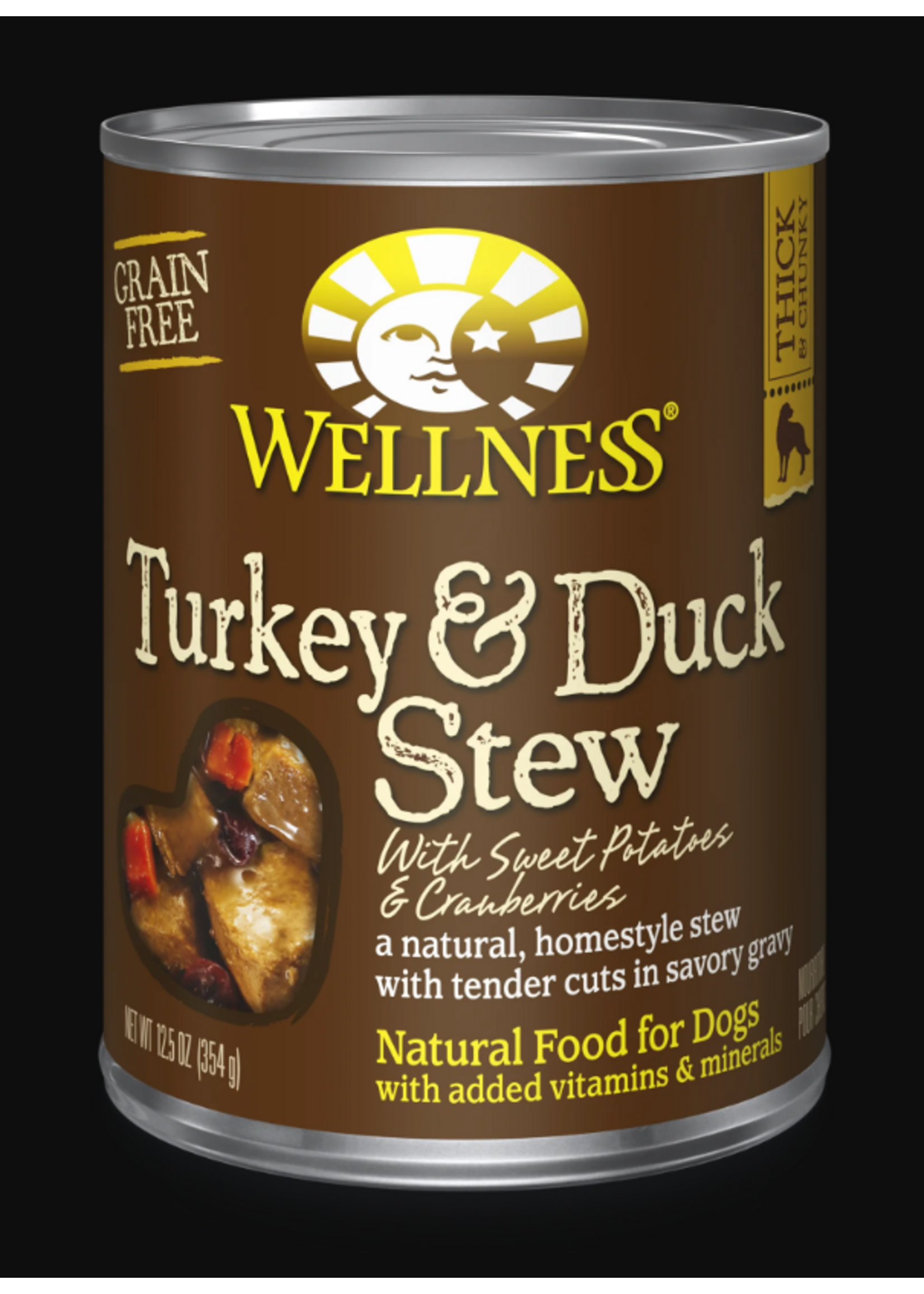 Wellness WELLNESS DOG CAN TURKEY & DUCK STEW 12.5OZ CASE OF 12