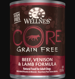 Wellness WELLNESS DOG CORE CAN BEEF VENISON & LAMB 12.5OZ CASE OF 12