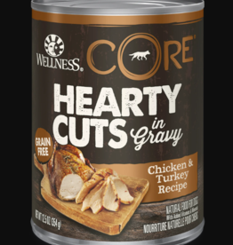 Wellness WELLNESS DOG CORE GF HEARTY CUTS CHICKEN & TURKEY 12OZ CAN CASE OF 12