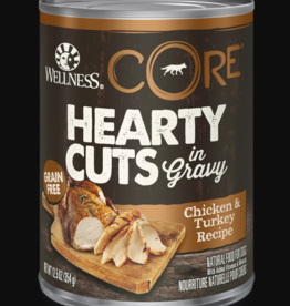 WELLPET LLC WELLNESS DOG CORE GF HEARTY CUTS CHICKEN & TURKEY 12OZ CAN CASE OF 12