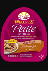 WELLPET LLC WELLNESS DOG PETITE ENTREES BEEF, CARROTS & RED PEPPERS 3OZ CASE OF 12