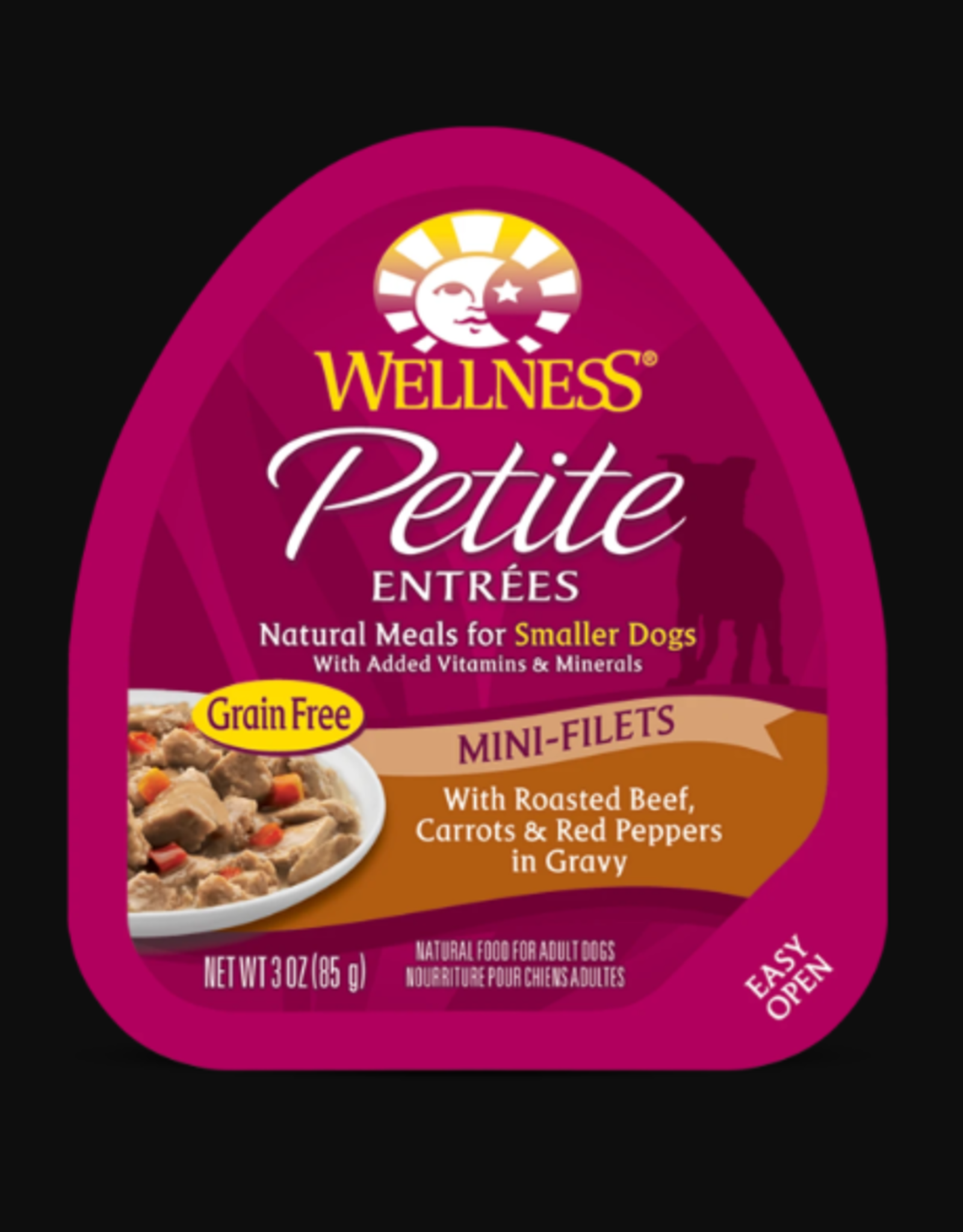 WELLPET LLC WELLNESS DOG PETITE ENTREES BEEF, CARROTS & RED PEPPERS 3OZ CASE OF 12