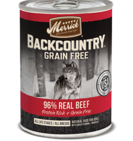Merrick Merrick Backcountry Grain-Free Real Beef Wet Dog Food - 12.7 oz CASE OF 12