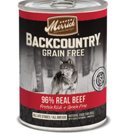 MERRICK PET CARE, INC. MERRICK BACKCOUNTRY DOG BEEF CAN 12.7OZ CASE OF 12