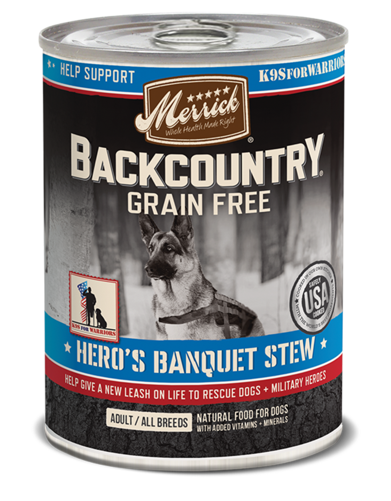 Merrick Merrick Backcountry Grain-Free Hero's Banquet Stew Wet Dog Food - 12.7 Oz CASE OF 12