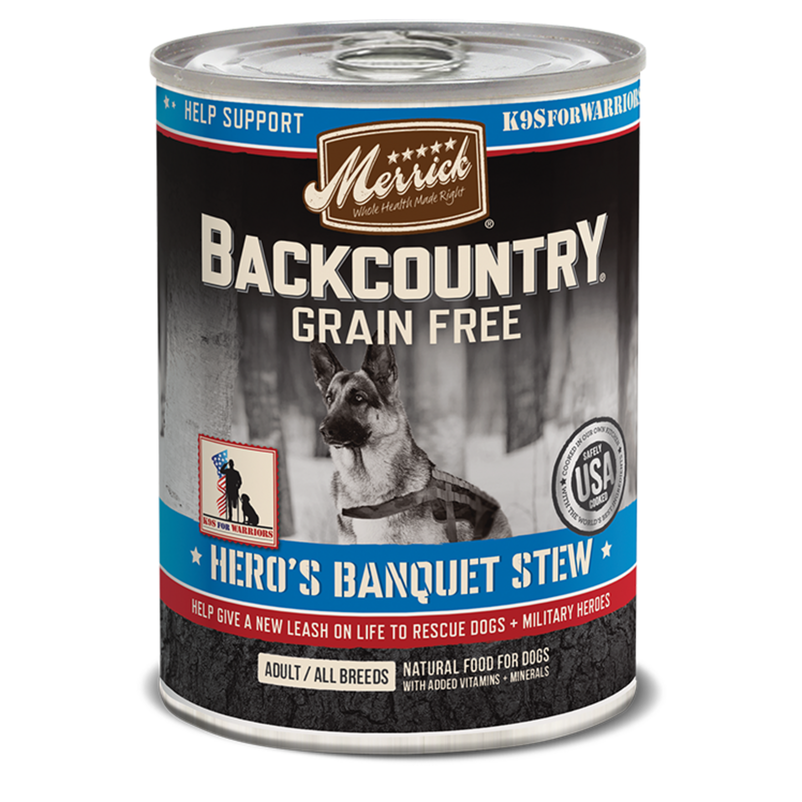 Merrick Merrick Backcountry Grain-Free Hero's Banquet Stew Wet Dog Food - 12.7 Oz CASE OF 12