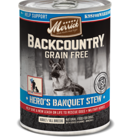 Merrick MERRICK BACKCOUNTRY DOG HERO'S BANQUET CAN 12.7OZ CASE OF 12