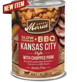 MERRICK PET CARE, INC. MERRICK DOG CAN BBQ KANSAS PORK 12OZ CASE OF 12