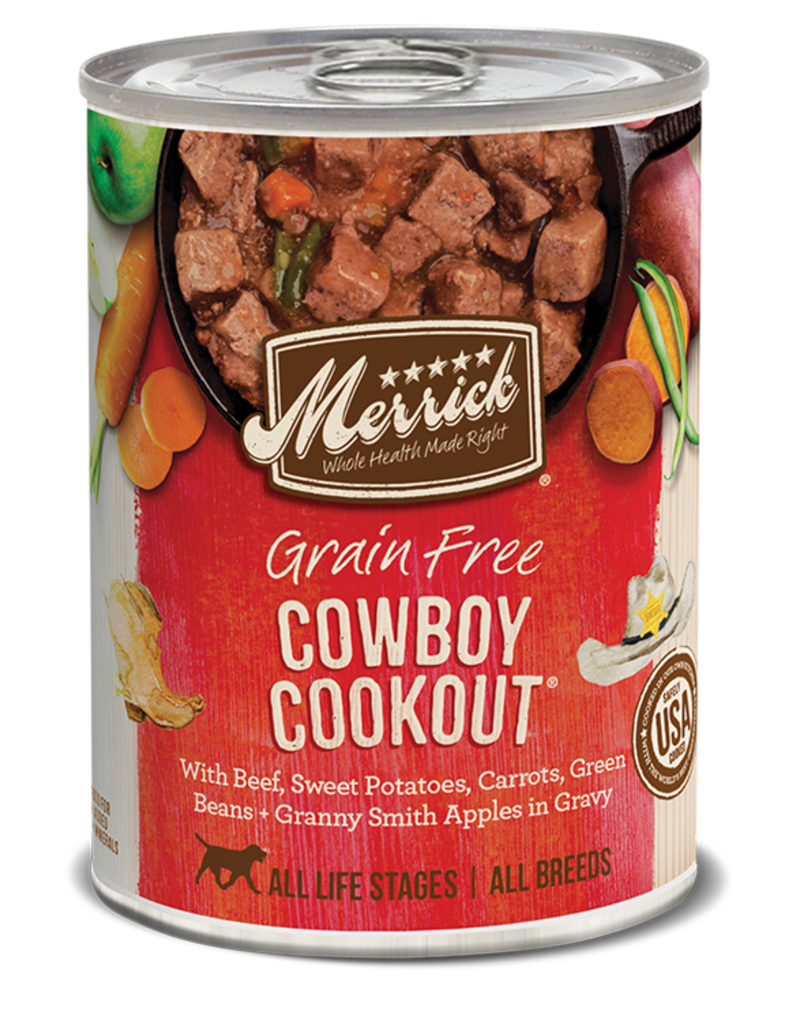 Merrick MERRICK DOG CAN COWBOY COOKOUT 13.2OZ CASE OF 12